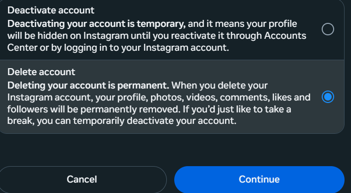 Instagram ID Delete Kaise Kare