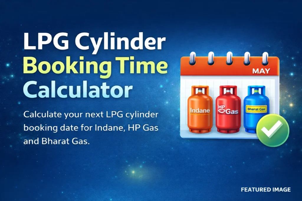 LPG Cylinder Booking Time Calculator