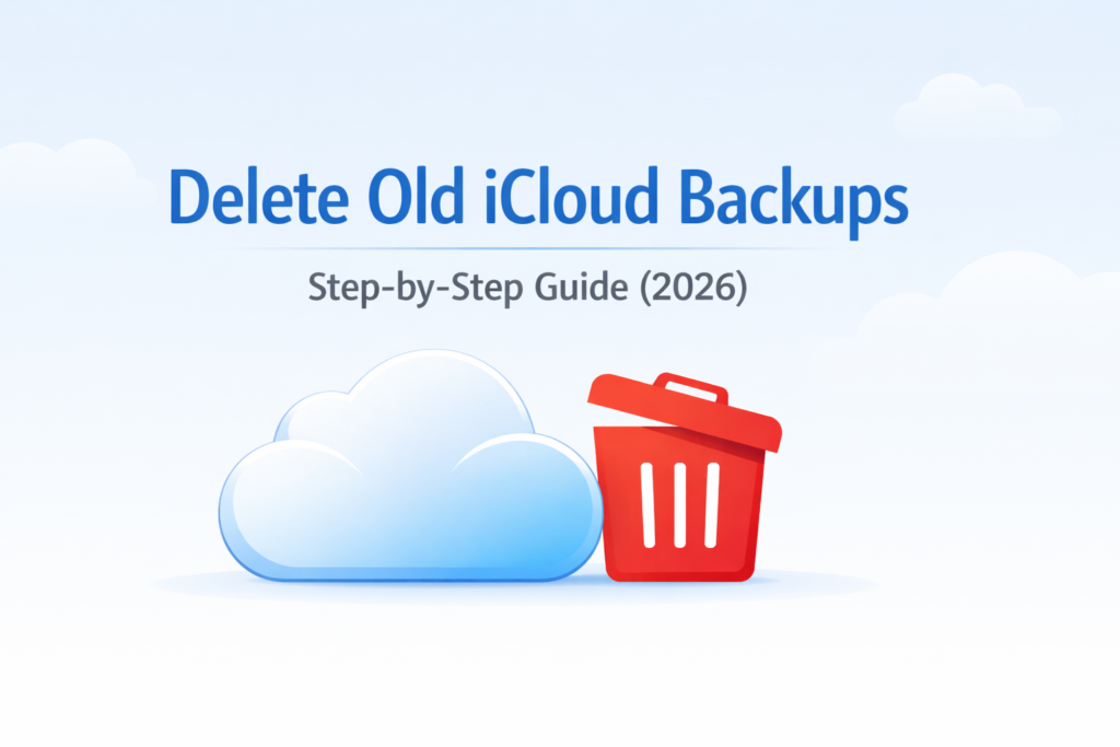 how to delete old backups on icloud